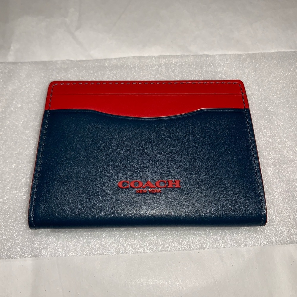 COACH Magnetic Card Case In Colorblock